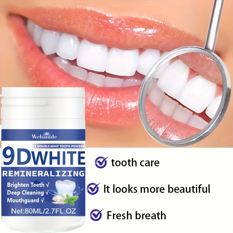 Teeth Whitening Zimba - ผงฟันไฮโดรซีอะพาไทต์ 9D ไวท์ รีมิเนอรัลไลซิ่ง ผงฟอกสีฟัน ทำความสะอาดอย่างล้ำลึก