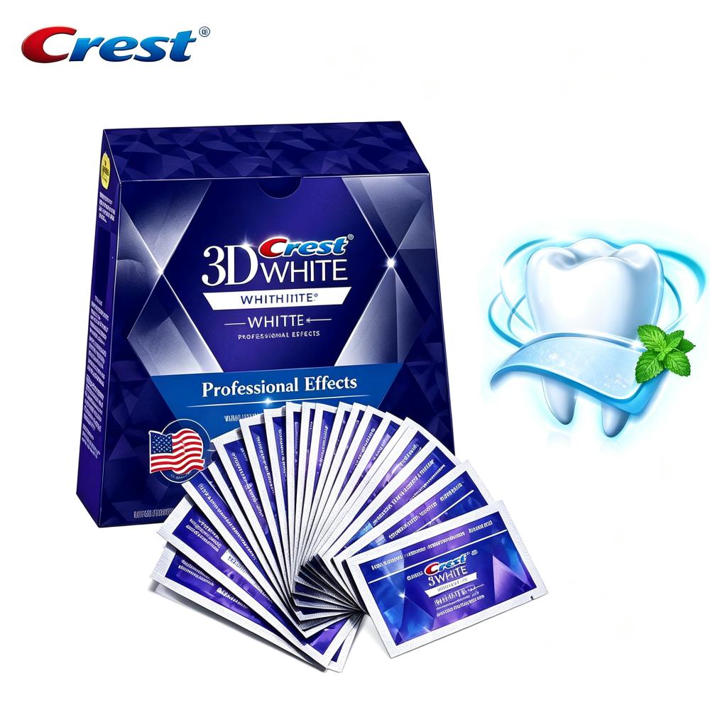 Teeth Whitening Effects - ครีสต์ 3D ไวท์ ชุดผลิตภัณฑ์ฟอกสีฟันแบบแผ่น ให้ผลลัพธ์ระดับมืออาชีพ มีหลายขนาดให้เลือก