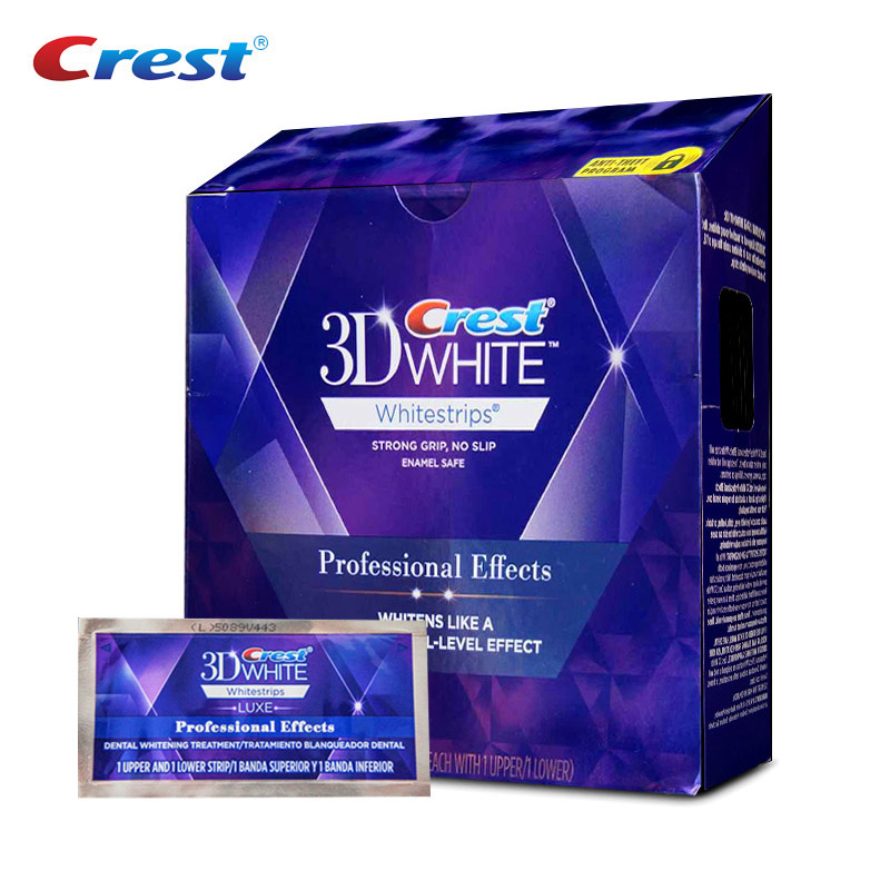 Teeth Whitening Effects - Original Crest 3D Whitestrips ฟันไวท์เทนนิ่งแถบ Professional