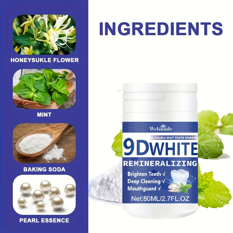 ผงฟันไฮโดรซีอะพาไทต์ 9D ไวท์ ร - Teeth Whitening Zimba บทวิจารณ์และราคา