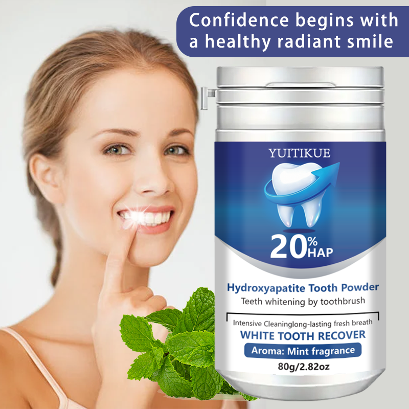 ผงฟอกฟันไฮดรอกซีอะพาไทต์ 20% H - Teeth Whitening Zimba บทวิจารณ์และราคา