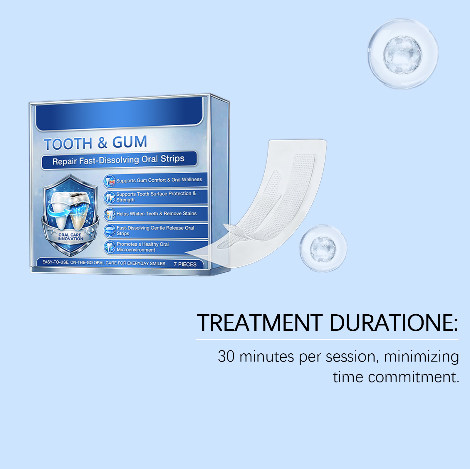 แถบฟอกสีฟันขาวสำหรับใช้ทุกวัน  - Teeth Whitening Effects บทวิจารณ์และราคา