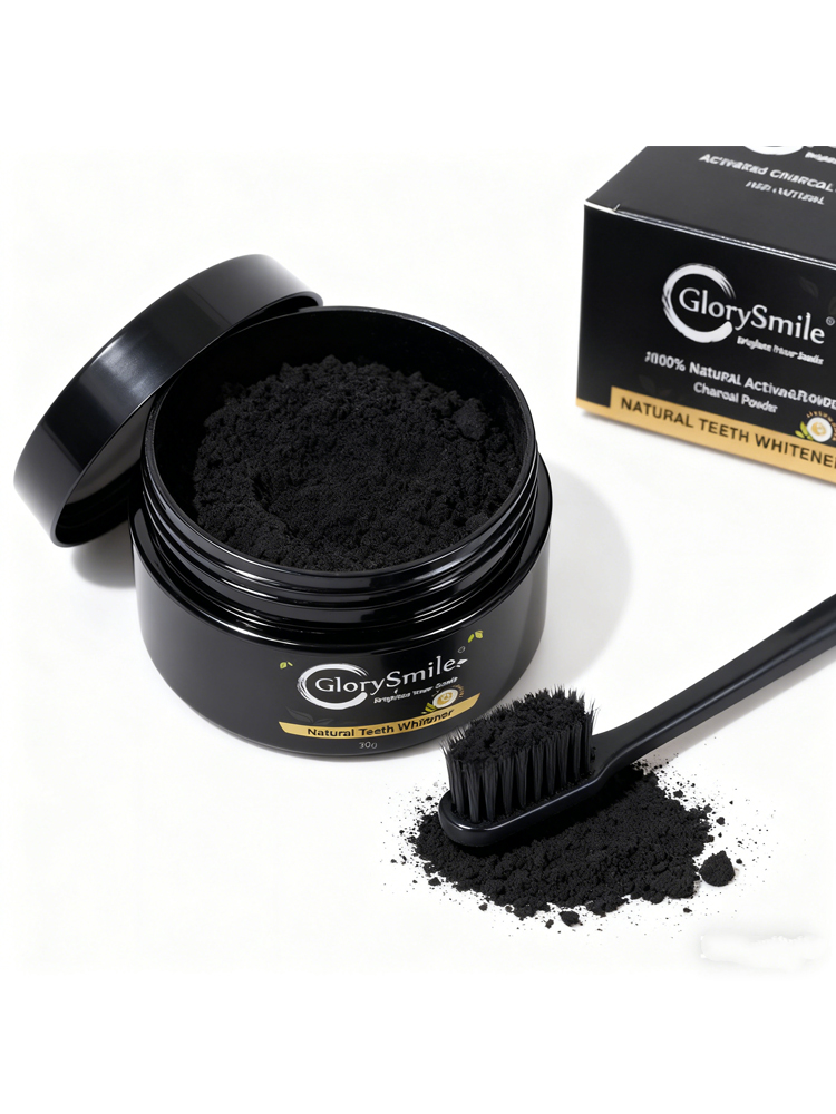 ผงฟอกสีฟันถ่านกัมมันต์กลอรี่สไ - Whitening Powder Activated บทวิจารณ์และราคา