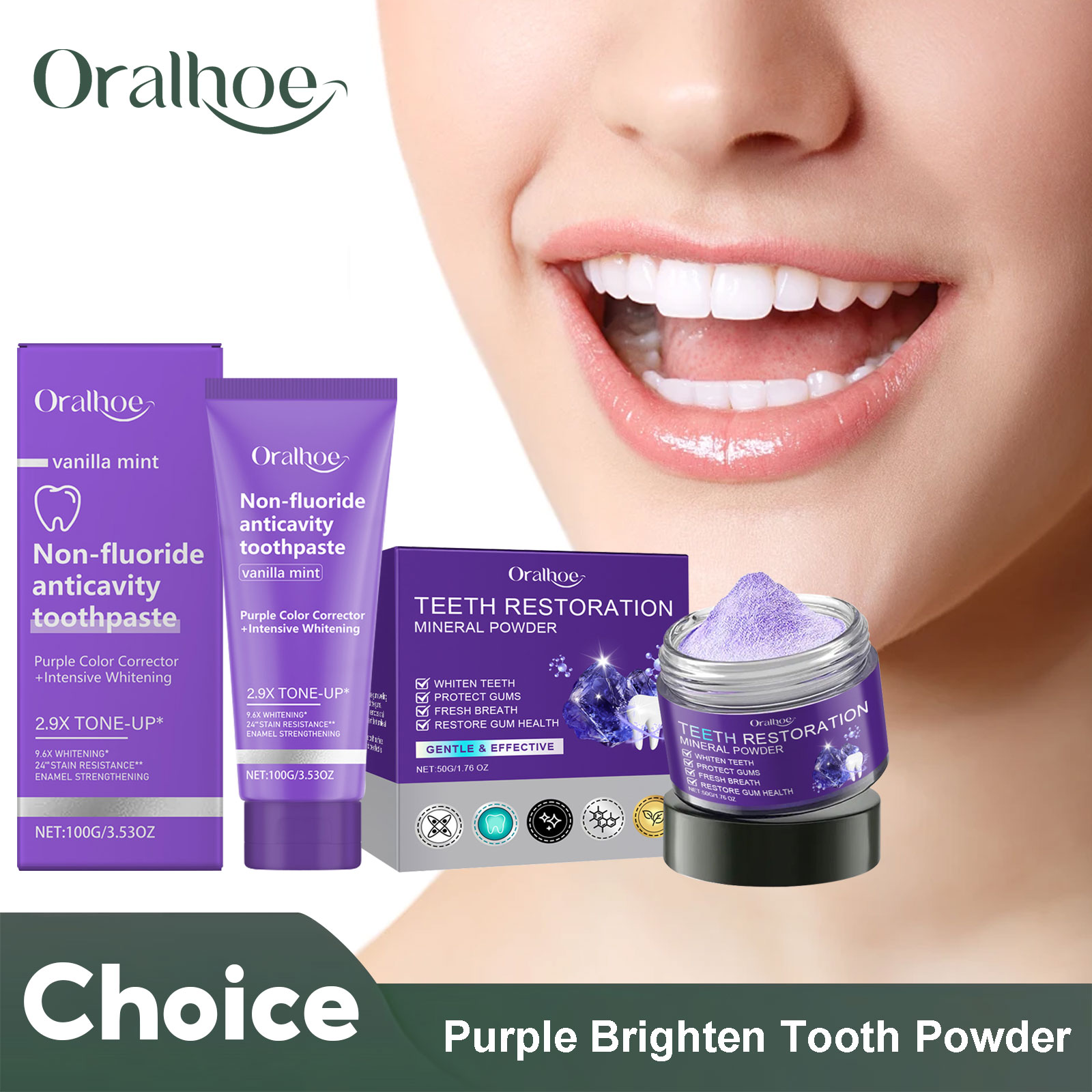 Teeth Restoration Mineral Powd - Teeth Whitening Zimba บทวิจารณ์และราคา