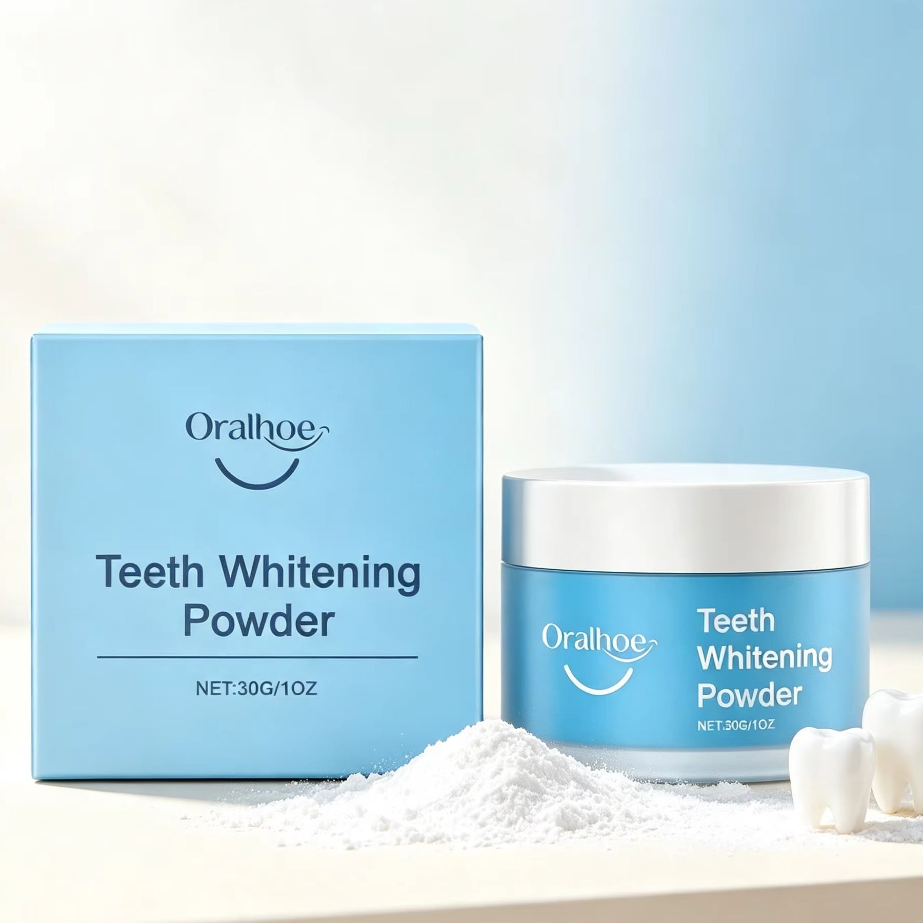 ผงแปรงฟัน Oralhoe สำหรับขจัดคร - Teeth Whitening Zimba บทวิจารณ์และราคา