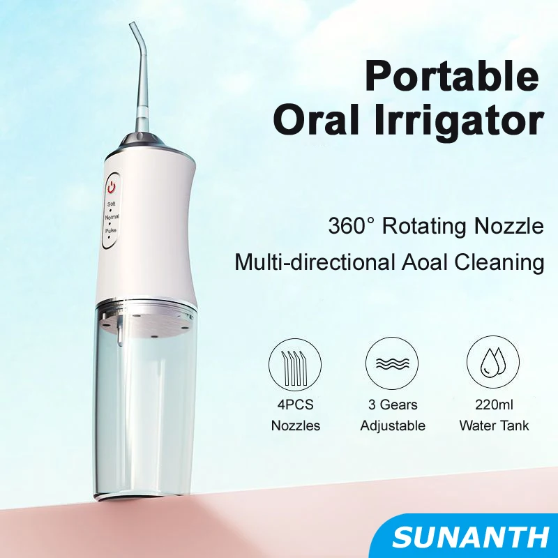 เครื่องทำความสะอาดช่องปากแบบพก - Water Flosser Cordless บทวิจารณ์และราคา