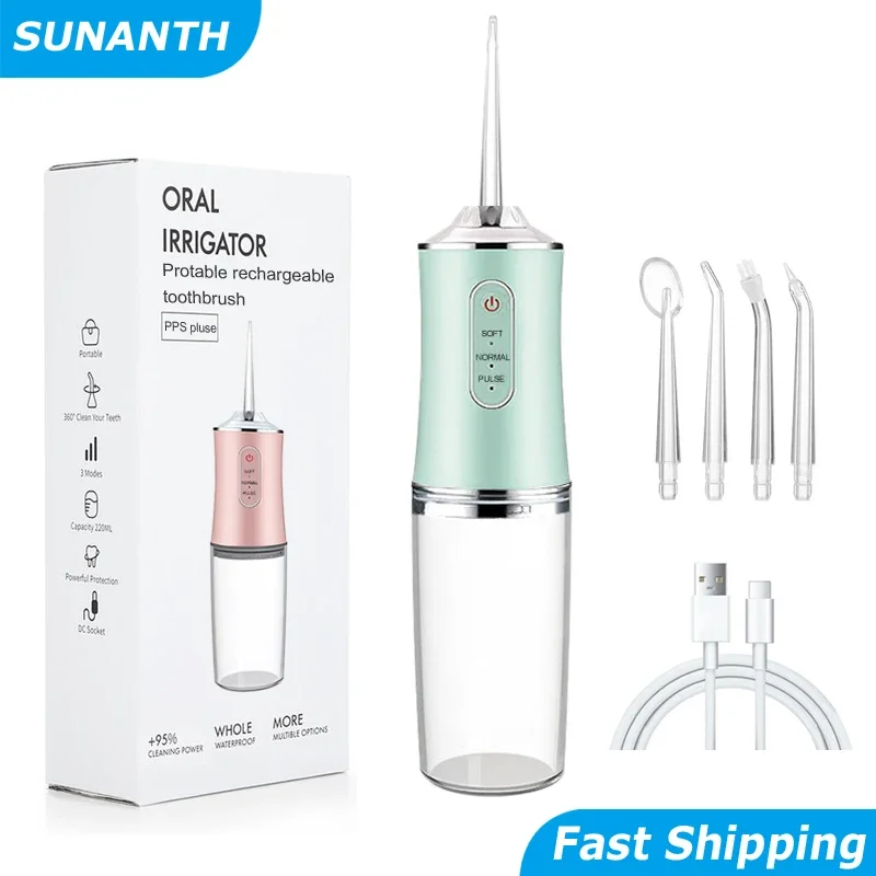 เครื่องทำความสะอาดช่องปากแบบพก - Water Flosser Cordless บทวิจารณ์และราคา