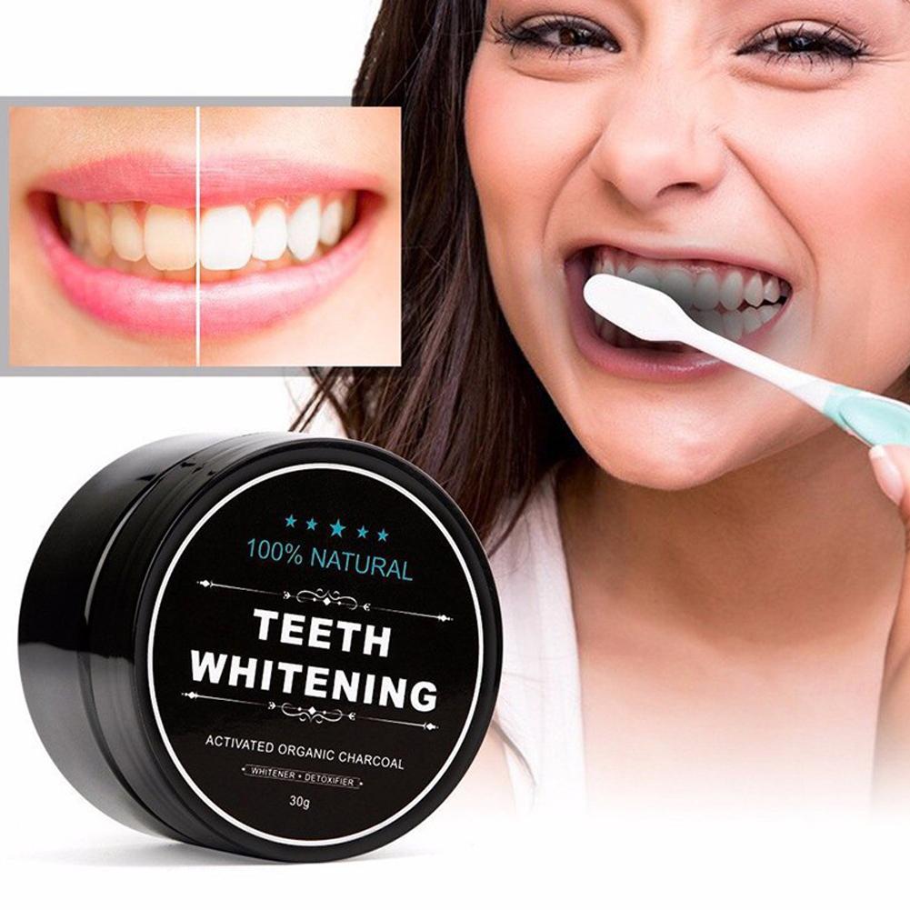 ผงถ่านกัมมันต์ออร์แกนิคสำหรับข - Whitening Powder Activated บทวิจารณ์และราคา