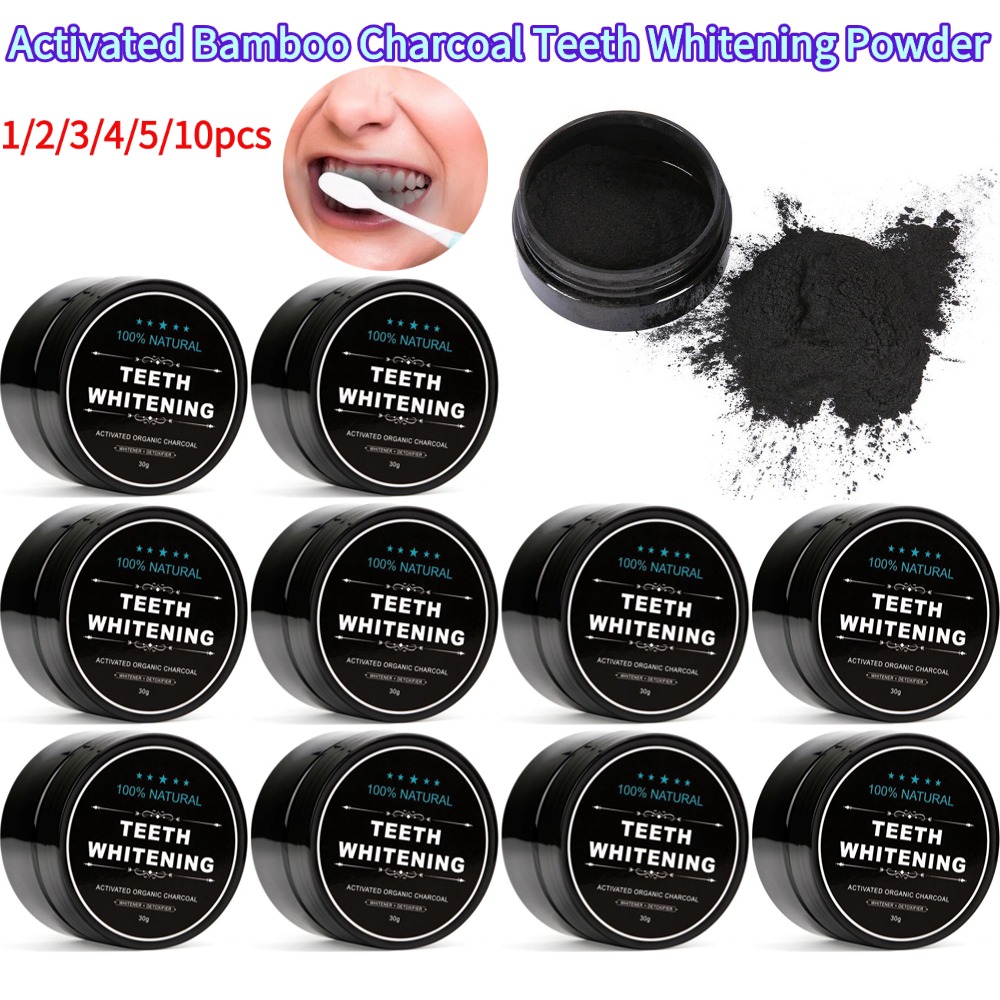 ผงฟอกสีฟัน ถ่านไม้ไผ่ออร์แกนิค - Whitening Powder Activated บทวิจารณ์และราคา