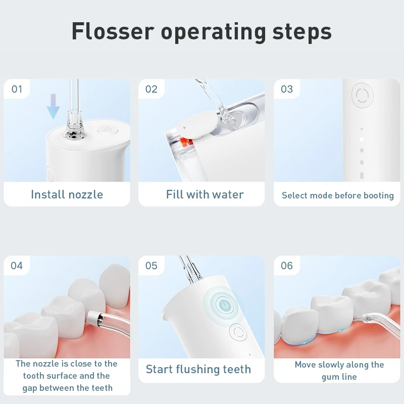 เครื่องฉีดน้ำทำความสะอาดช่องปา - Water Flosser Cordless บทวิจารณ์และราคา
