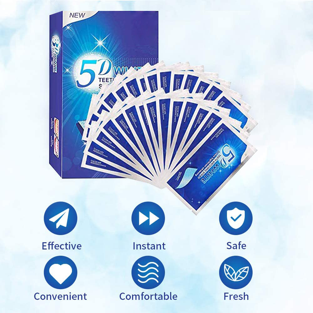 แผ่นฟอกสีฟันขาว 5D ไวท์เทนนิ่ง - Teeth Whitening Groupon บทวิจารณ์และราคา