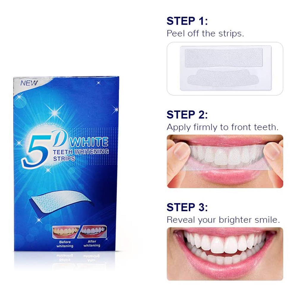 แผ่นฟอกสีฟันขาว 5D ไวท์เทนนิ่ง - Teeth Whitening Groupon บทวิจารณ์และราคา