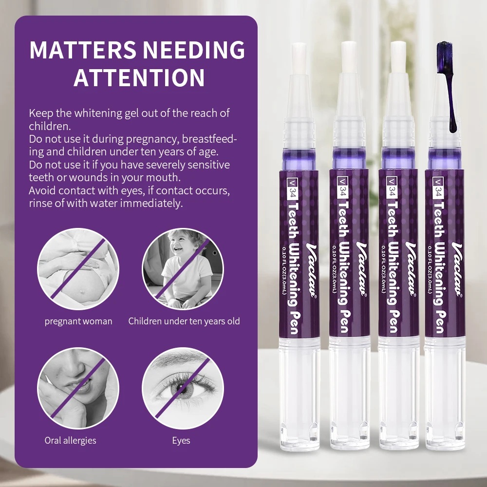 ปากกาเจลฟอกสีฟันสีม่วง วาคลาฟ  - Teeth Whitening Groupon บทวิจารณ์และราคา