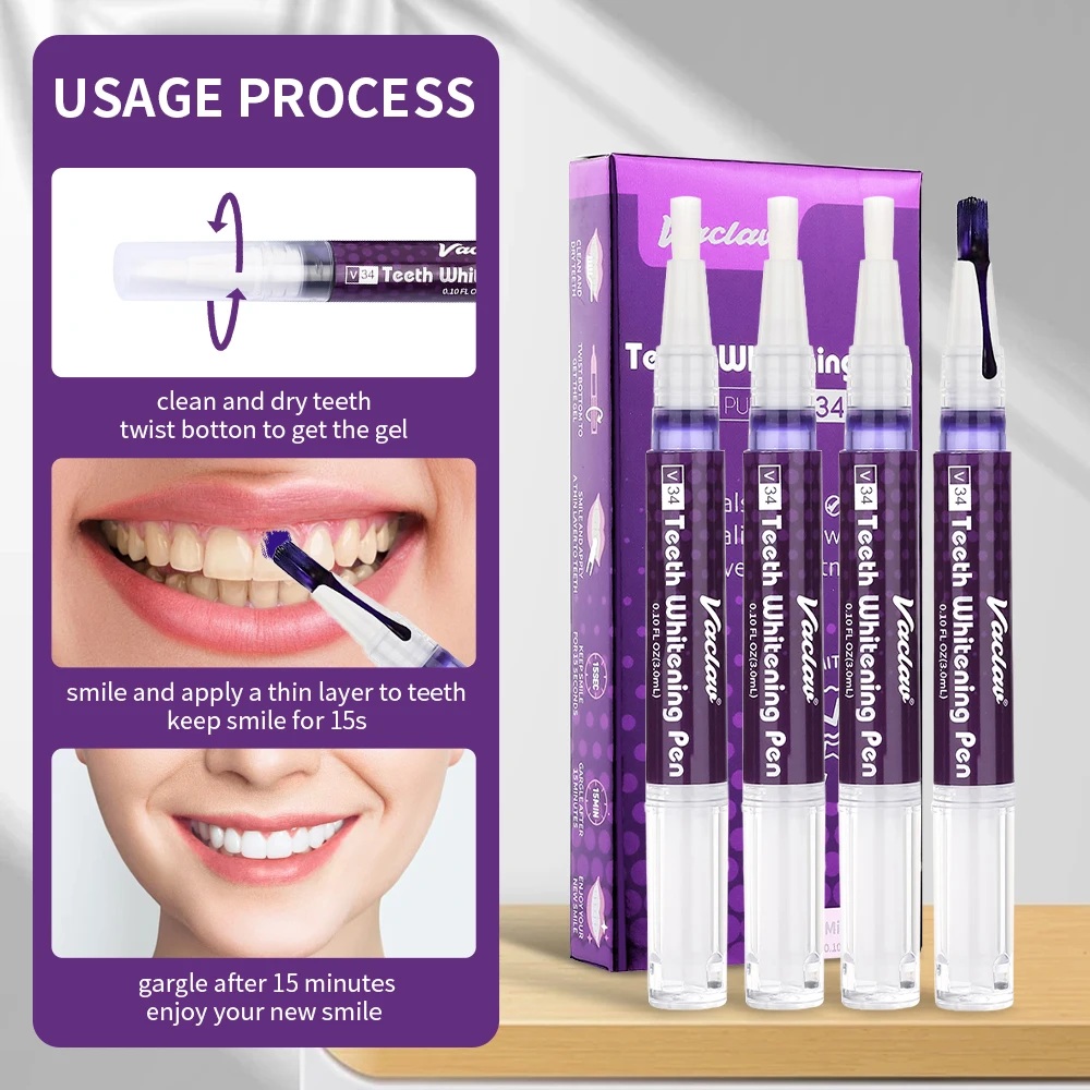 ปากกาเจลฟอกสีฟันสีม่วง วาคลาฟ  - Teeth Whitening Groupon บทวิจารณ์และราคา