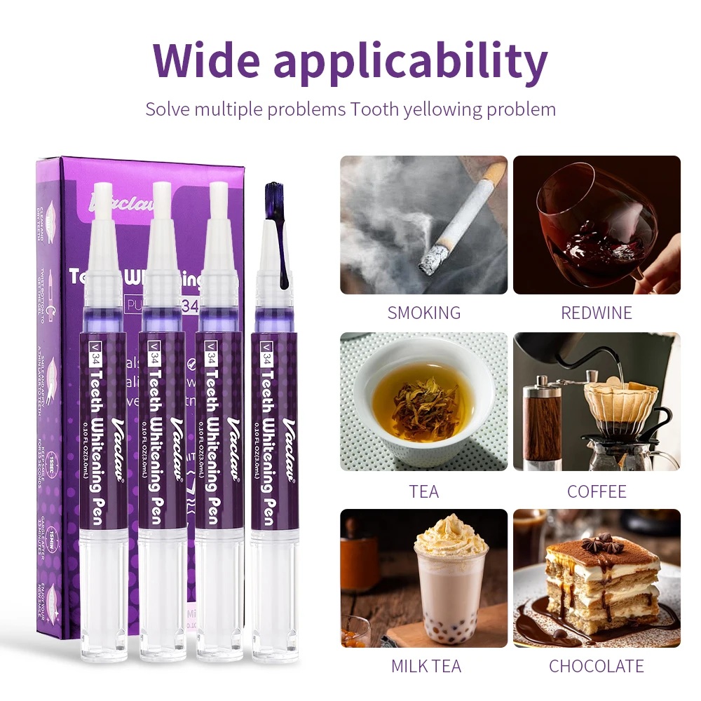 ปากกาเจลฟอกสีฟันสีม่วง วาคลาฟ  - Teeth Whitening Groupon บทวิจารณ์และราคา